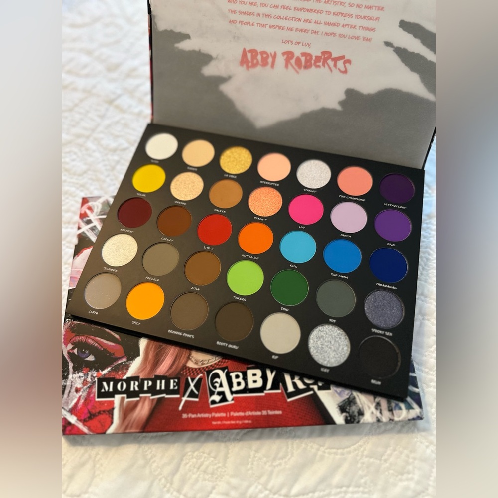 NIB Morphe X Abby Roberts The Artcasts Palette NEW Colorful Quality Pigment GLAM - Picture 4 of 6